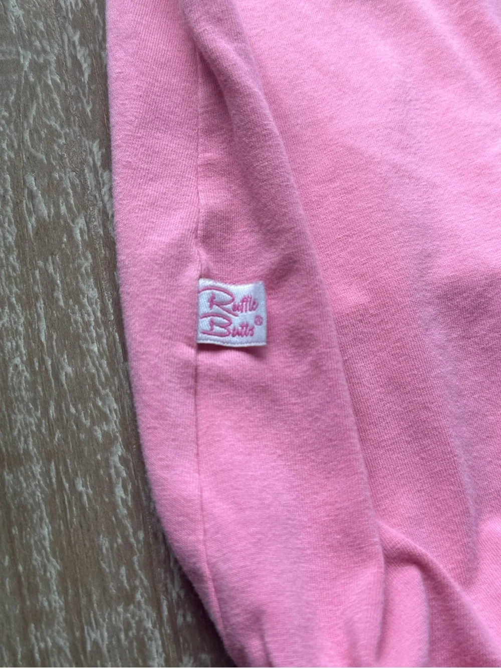 +RuffleButts Pink Ruffle Sleeve Bodysuit 12-18M Baby Girl Boutique One Piece
